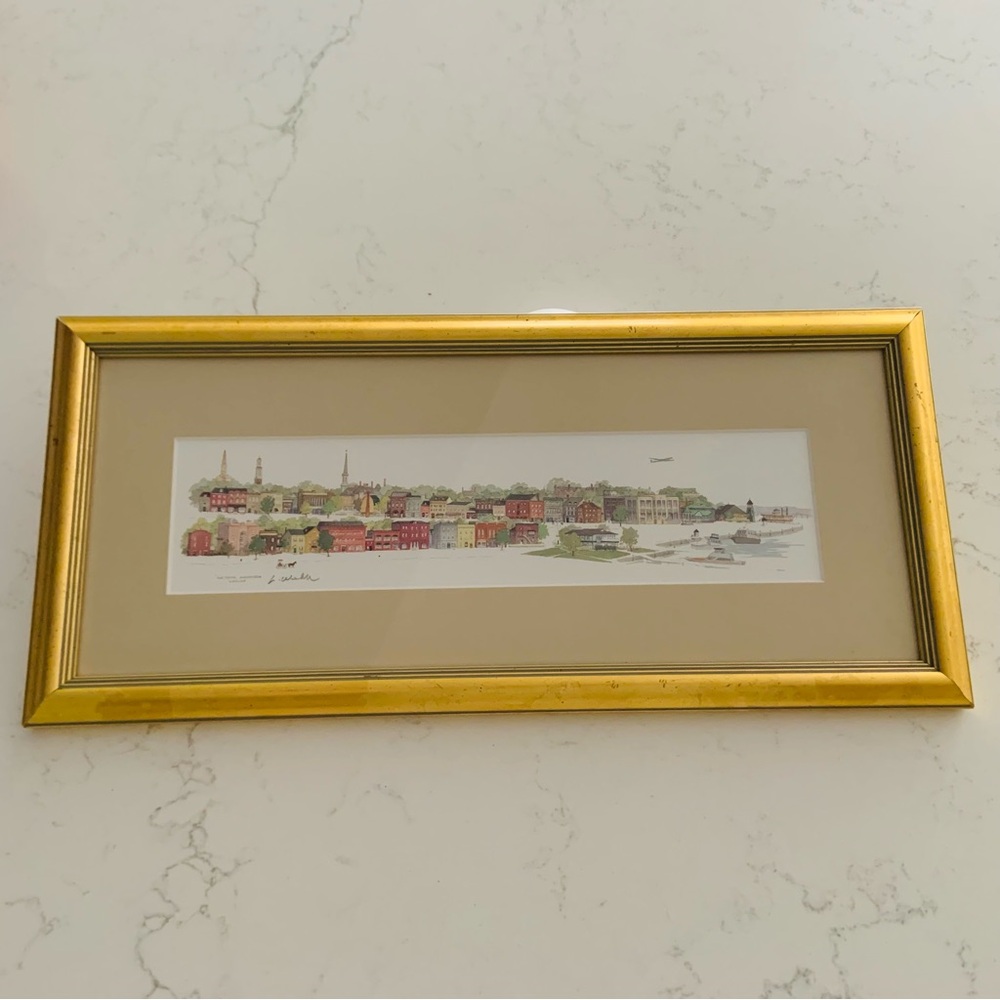 Signed Art Print of Old Town Alexandria